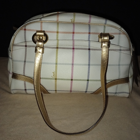 Coach Peyton Tattersall Plaid Satchel F19177 - Picture 2 of 13